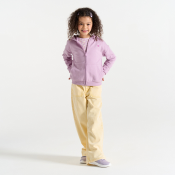 سويت شيرت بقلنسوة، باللون الأرجواني للفتيات